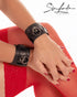 SiaLinda: Armbänder Fußfesseln Serie Soft BDSM Leder schwarz | Bondage Armfesseln - SiaLinda.com